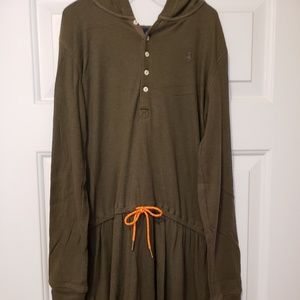Ralph Lauren Girls Knit Hoodie dress Large 12-14